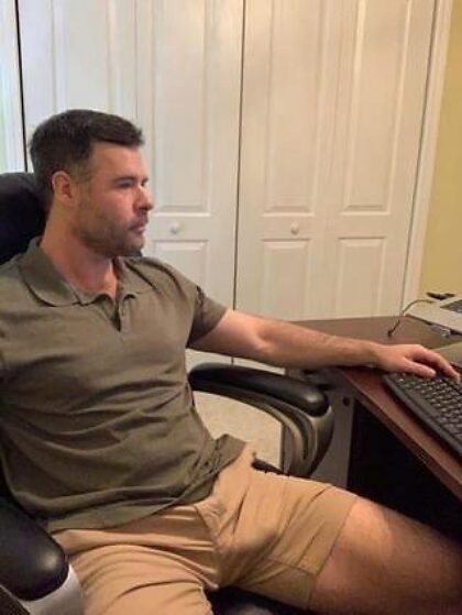 Would you sit on my lap while I work?