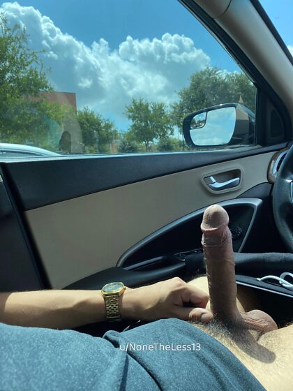 Wanna stroke my cock in the student parking lot? 