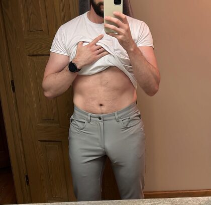 My partner insists I wear grey pants as often as possible