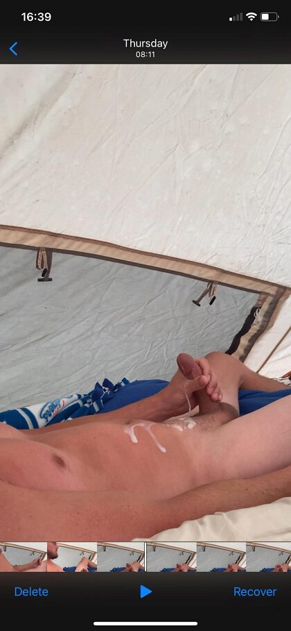 Average hard camping penis..