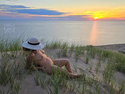 Conjunto de pôr do sol de domingo