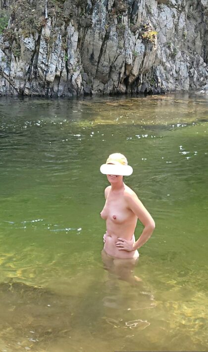 Cooling off in the river