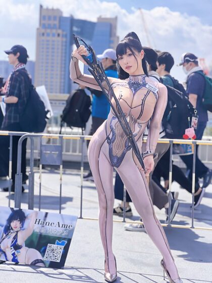 ¡Sin filtro, sin posdata!  ¡Cosplay de Stellar Blade Eve por HaneAme Comiket104 Japón!