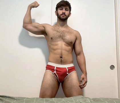 My favorite red briefs, I don’t think they make them anymore