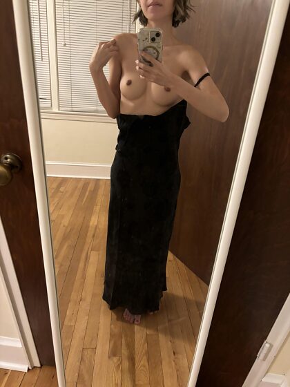 showing you what’s under my new dress