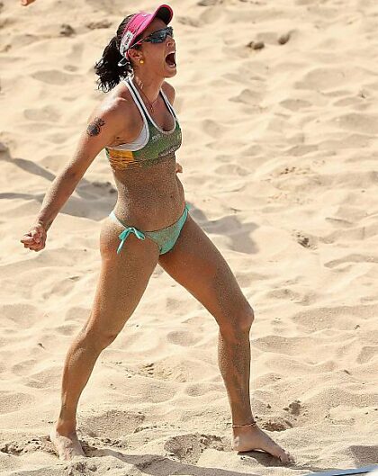 Agatha Bednarczuk brasilianischer Beachvolleyball-String-Bikini