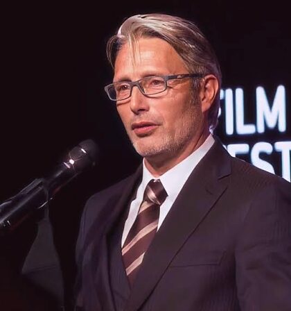 Mads Mikkelsen with glasses