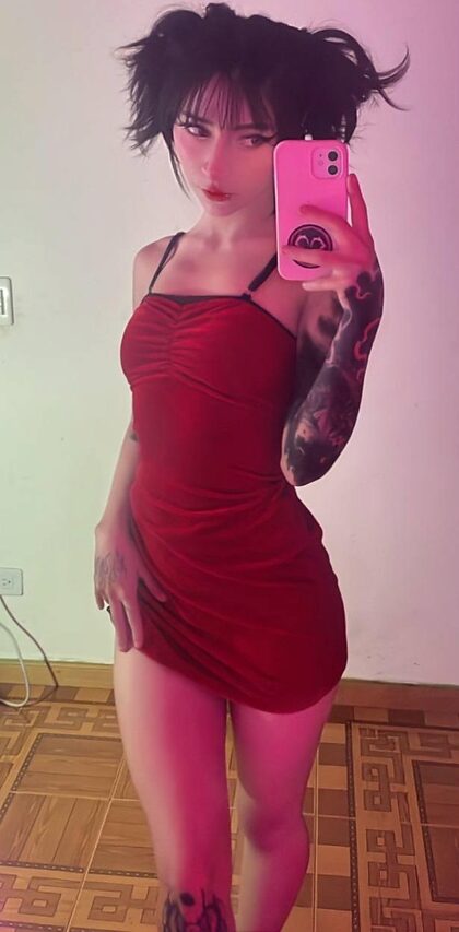 ¿Cómo me veo con este vestido?