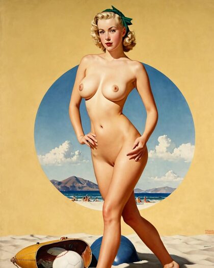 Pin-up-Girls, die einen Tag am Strand verbringen!  Welches ist Ihr Favorit?