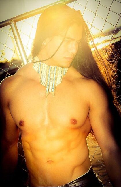 Leon Garcia – Acoma- und Navajo-Indianermodel.