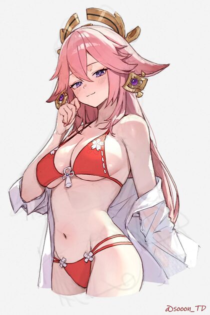 Yae in bikini