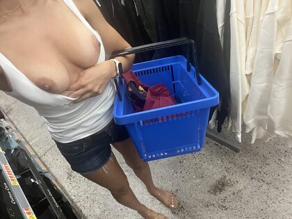 Attention all Walmart shoppers we have a slut spotted in the clothing aisle proceed with caution