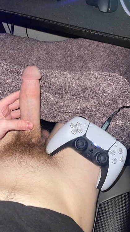 would you give a young teen sloppy head while he games?