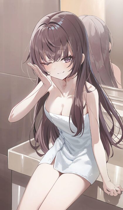 Suou Yuki after a shower