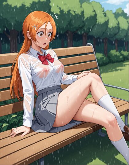 Mokra sytuacja Orihime /