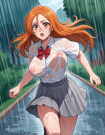 Mokra sytuacja Orihime /