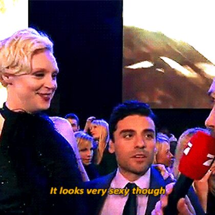 Oscar Isaac et Gwendoline Christie