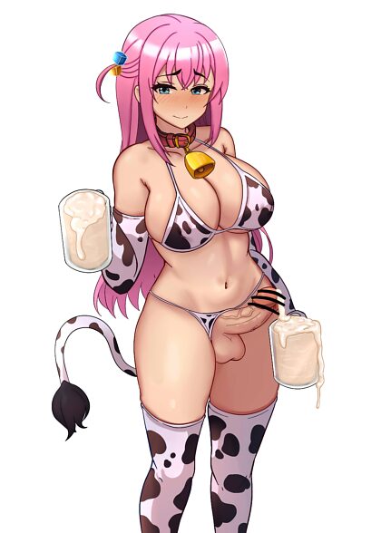 Bocchi The Cow Producing Milk