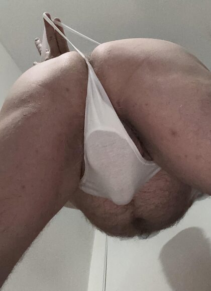 Hangin’ on by a string…Suitable attire for your bottom side piece? rip it off or tug it harder?