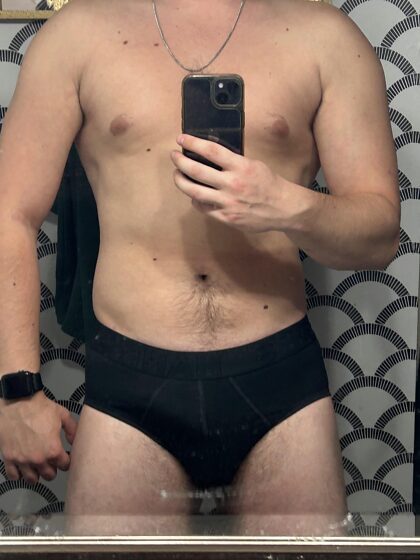 First time in briefs