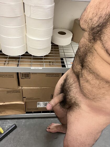 What if you walked in on me in the storage closet at work like this? 