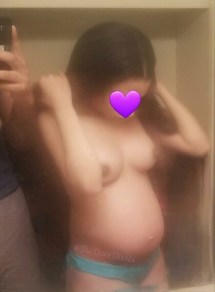 Do you like my pregnant belly? I was so small