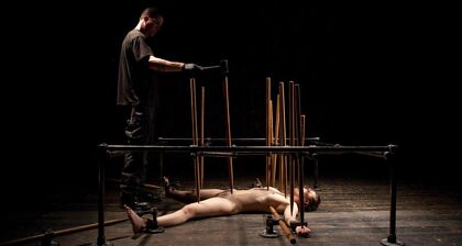 Flogged, bound, and pinned