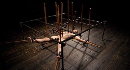 Flogged, bound, and pinned