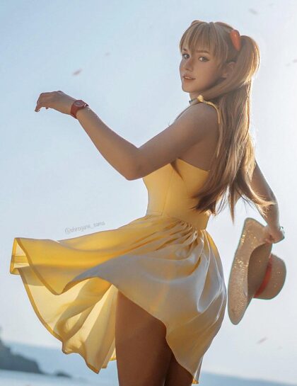 Vestido de verão Asuka Langley de Shirogane-sama