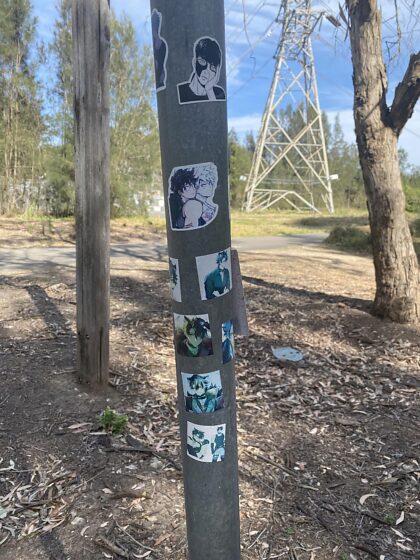 Poste d'appel dans la nature