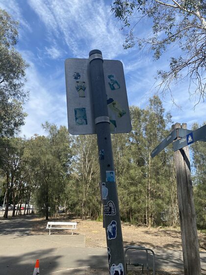 Poste d'appel dans la nature