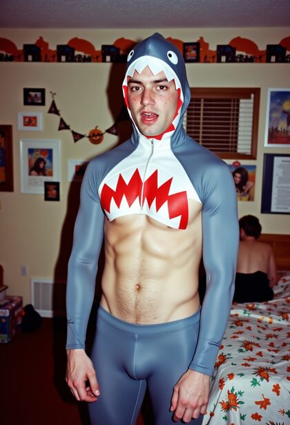 Quel costume de requin terrifiant