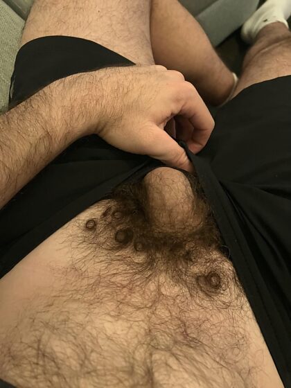 My bush gets curly after workout