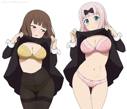 Miko And Chika Showing Off Their Bodies