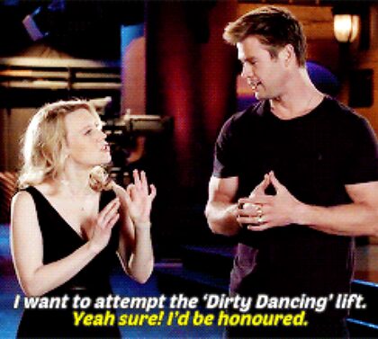 Chris Hemsworth et Kate McKinnon