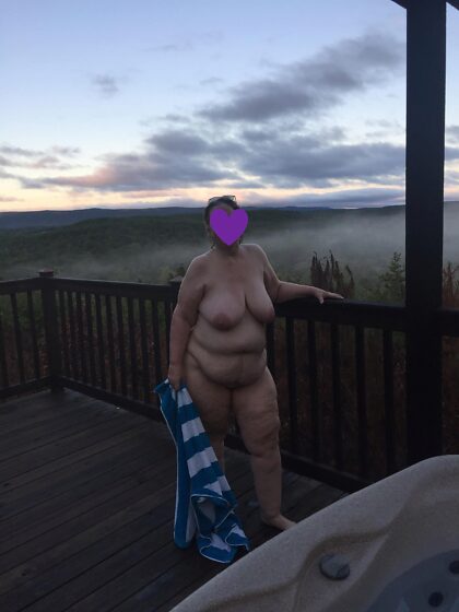 nude on the deck