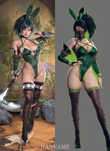 League of legends Akali bunny cosplay door HaneAme ontworpen door RyanReos