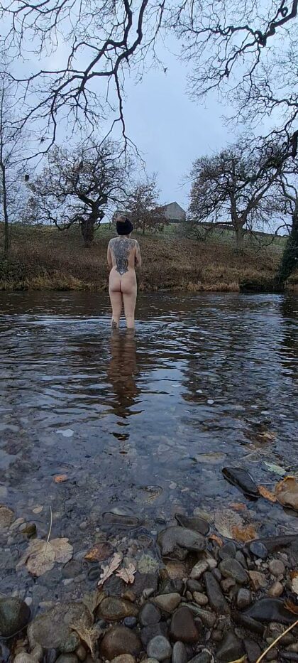 The water is getting close to freezing now in the UK!