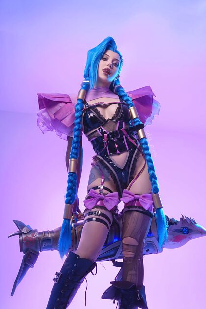 Cosplay de la novia Jinx por aka_purin