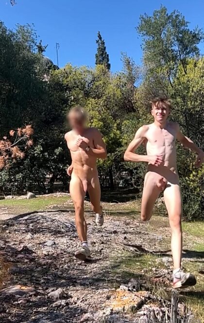 We went for a nude run!