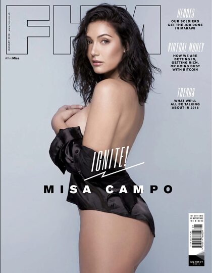 Sessão de fotos da capa da Misa Campo para a FHM Filipinas