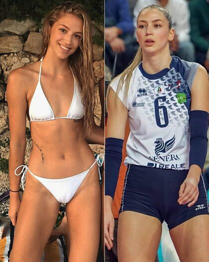 Jogadora de voleibol croata Barbara Dapic