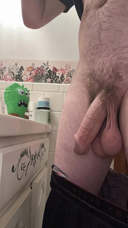 Put my hairy cock and balls in your mouth