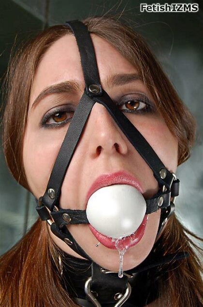 'Why do u look so annoyed? I thought u liked ur ball gag, u should be great full I'm keeping it on u for 6 hours.'