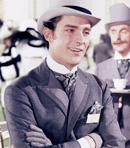 Jeremy Brett in the movie My Fair Lady in 1964 