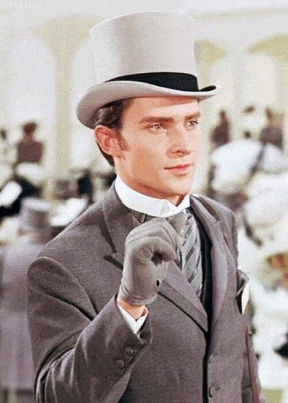 Jeremy Brett in the movie My Fair Lady in 1964 