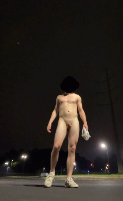 Stripping fully naked in public