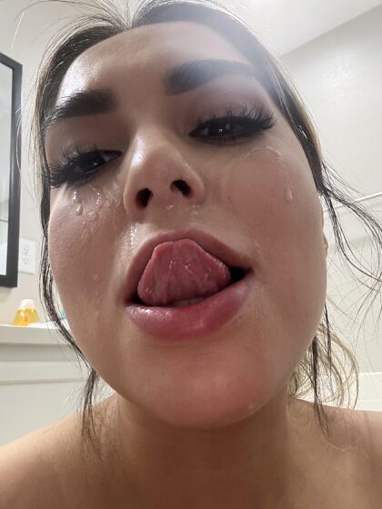 I let all my friends cum on my face what does that make me