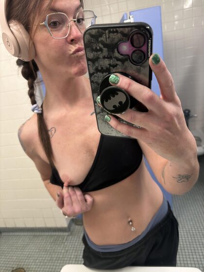 Naughty MILF at the gym