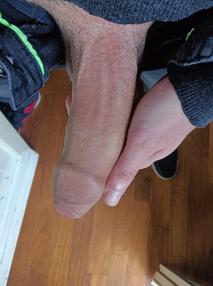 lovers of veiny fat hard cock..are you ready to get on your knees? enjoy my big piece of meat 